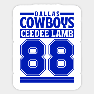Dallas Cowboys CeeDee Lamb 88 Edition 3 Sticker